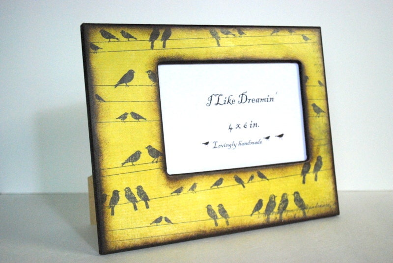 4 x 6 Picture Frame - Birds On A Wire Picture Frame