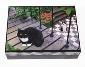 Tuxedo Cat-  Keepsake Memory Box