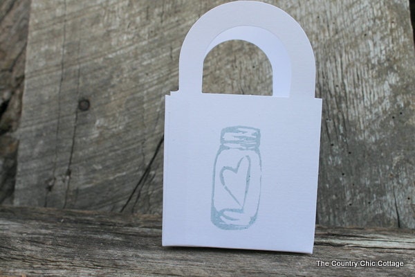 Mason Jar Wedding Favor Boxes Bags 25 pieces