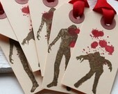 Zombie Gift Tags - Set of 10