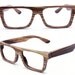 KNIGHT handmade vintage rosewood  wood wooden glasses eyeglasses with bamboo case