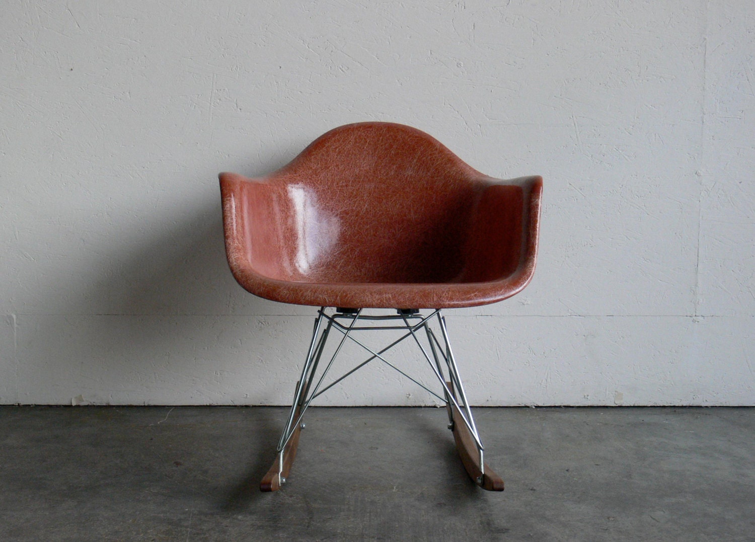 Eames for Herman Miller Fiberglass Armchair Rocker-RAR