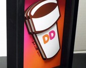 Dunkin Donuts Kitchen Art Dunkin Donuts Coffee Mug 3D Pop Artwork