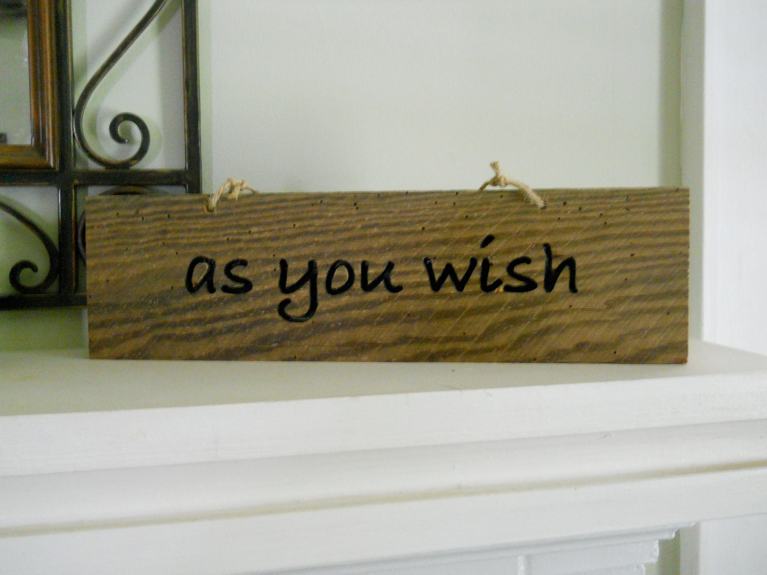 CLEARANCE ITEM Ready to Ship - Sold As Is - As You WIsh - Wooden Antique Salvaged Sign