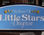 Custom Business/Daycare Sign home decor housewares office outdoor sculpture sign custom sign personal sign painted sign business sign
