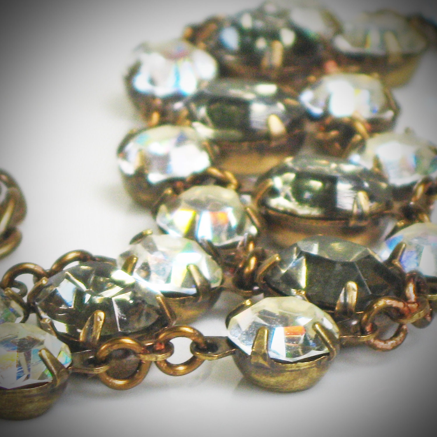 Rhinestone Bracelet, Titanium, Gray, Black Tie, Drew Barrymore, Celebrity