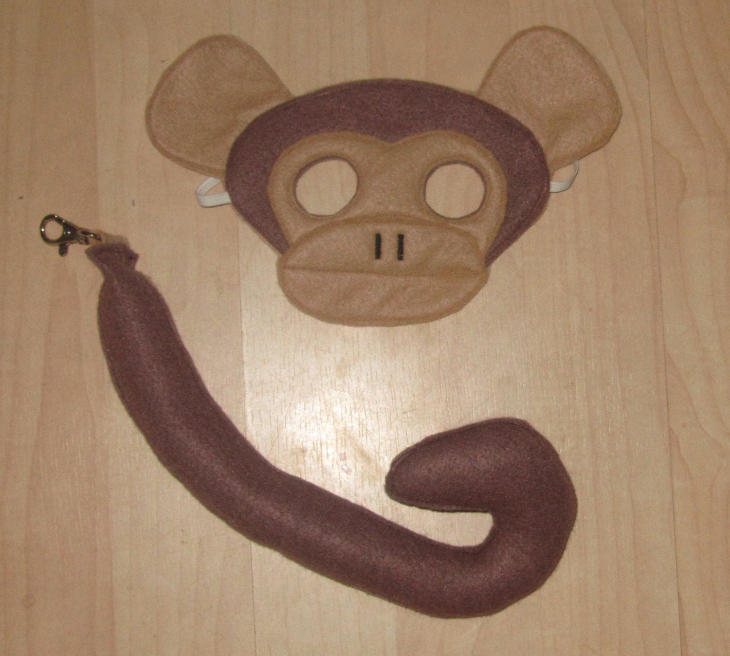Felt Monkey Mask and Tail