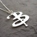 Sterling silver Handmade B-uffy pendant