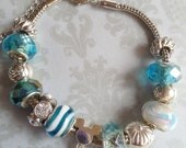 Baby Blue Mickey - European Style Bracelet