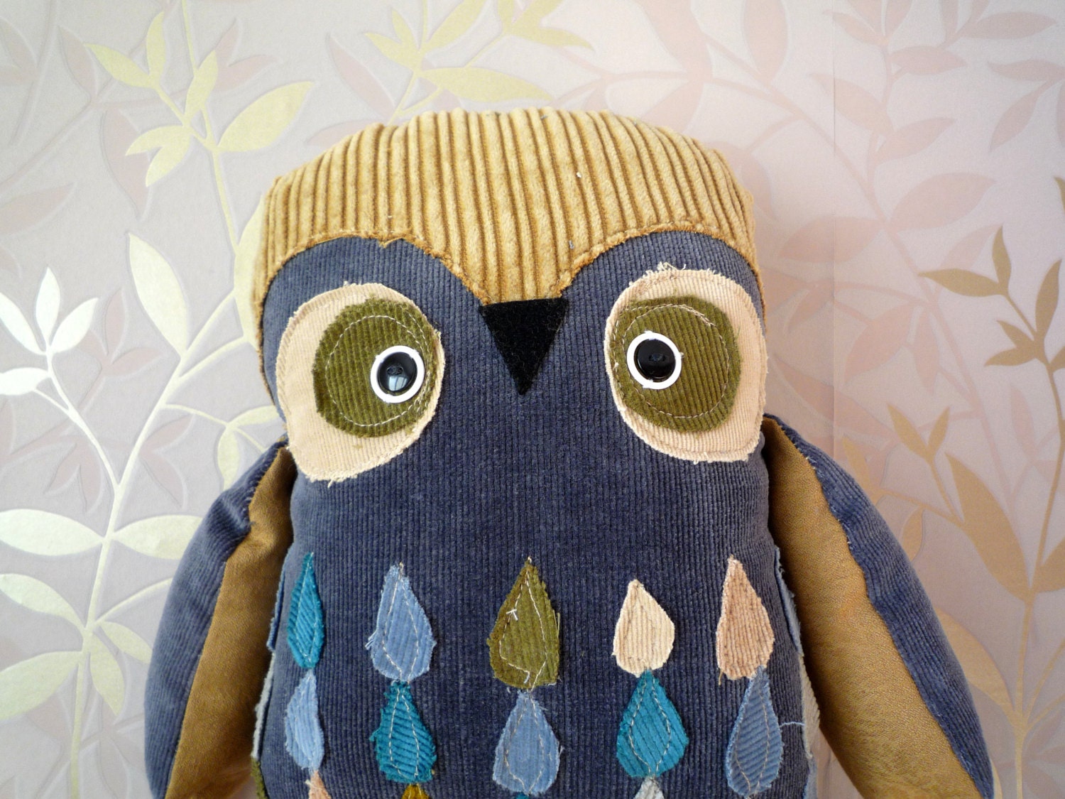 Jean - Paul owl,  soft art toy creature  by  Wassupbrothers.