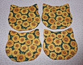 Fabric Kitty Coasters