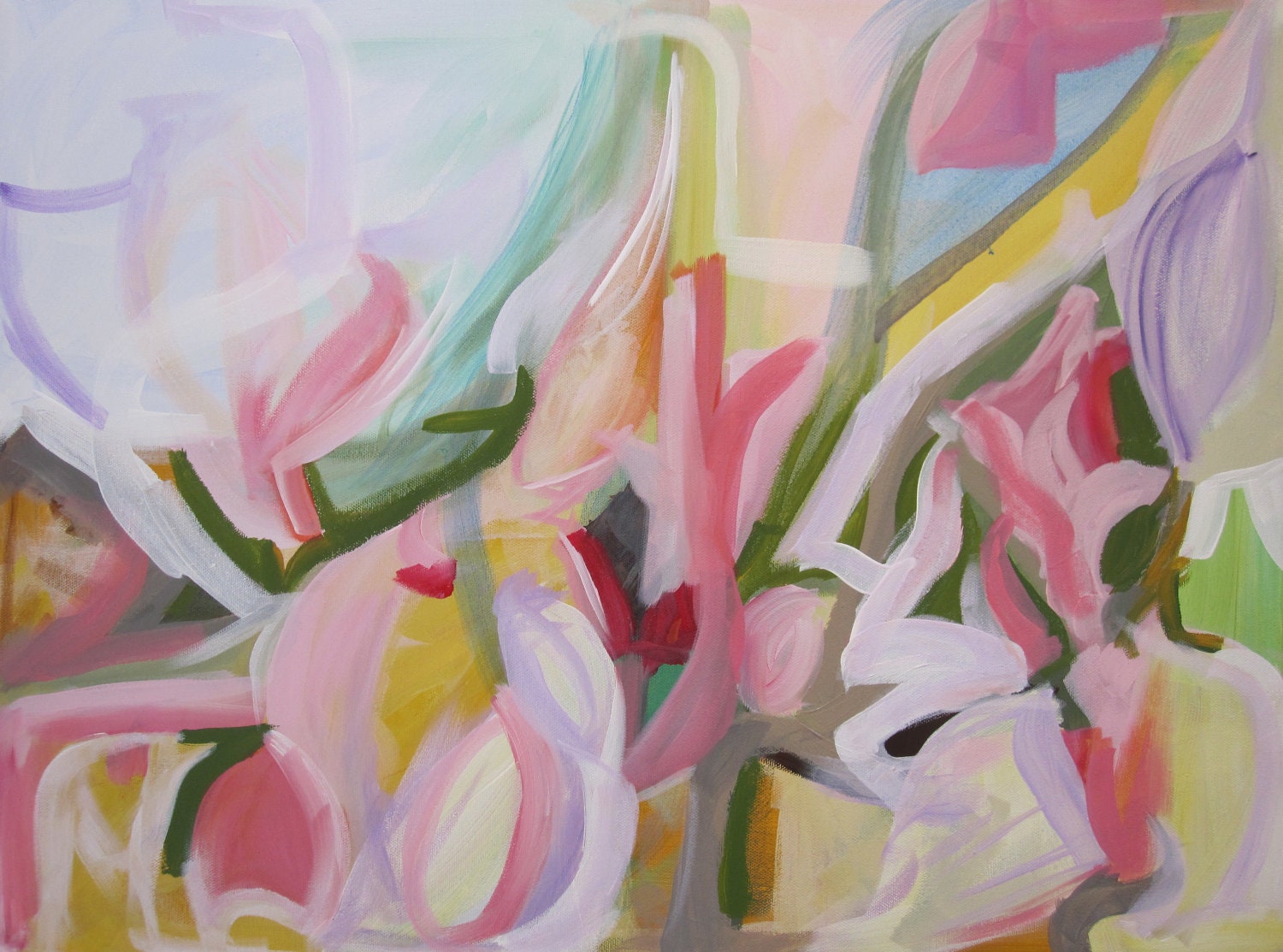 Original 18x24 abstract painting on canvas by Kerry Steele