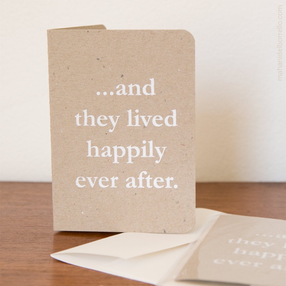 Greeting Card - ...happily ever after