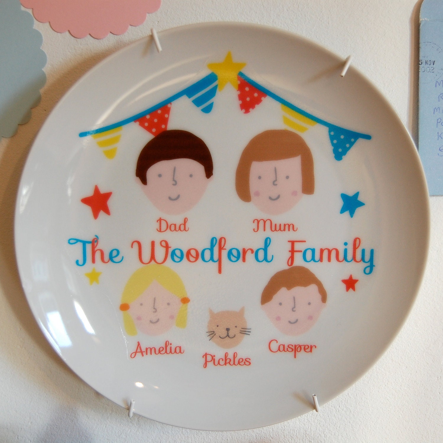 Personalised Circus Theme Family Plate
