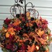 Thanksgiving Centerpiece with Pumpkin Tealight Holder - RESERVED FOR NICKY