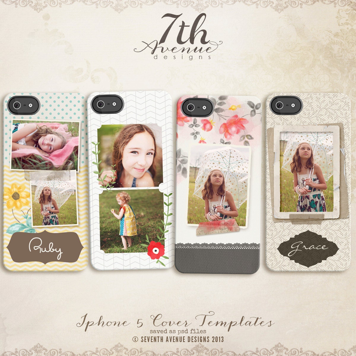 iPhone Cover Templates vol.6