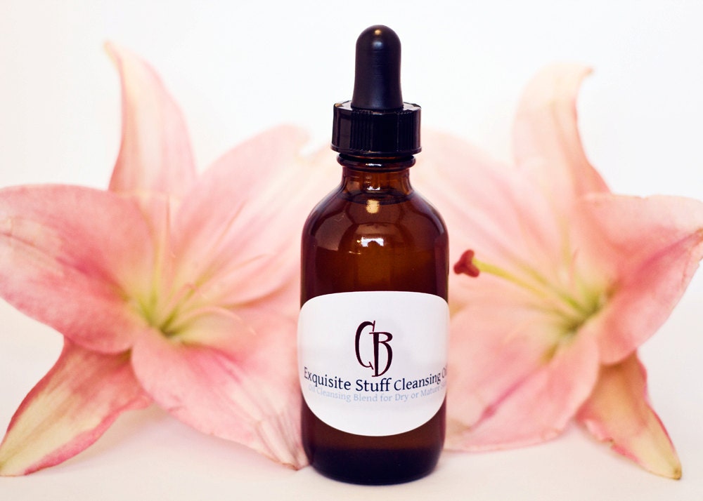 Exquisite Stuff Cleansing Oil With Recipe - Suitable For Dry or Aging Skin - 2 oz - Oil Cleansing Method, Oil Cleanser