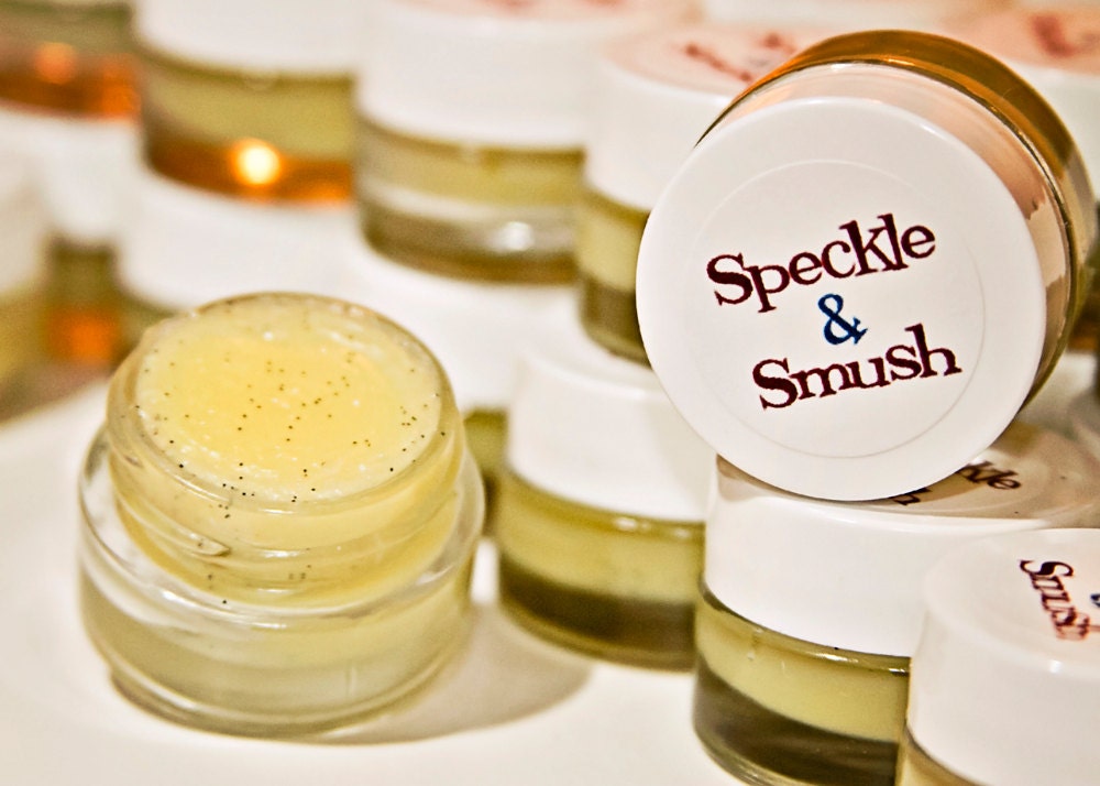 Speckle & Smush Healing, Moisturizing, Whimsical Lip Balm - Lip Balm in Glass Jar PLUS the Recipe