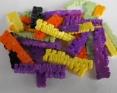 27 Halloween Word Flat Back Buttons