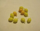 Destash of vintage lemon and peach beads