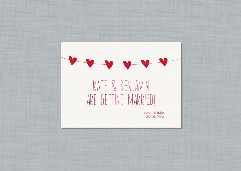 Printable Save the Date Card - Kate