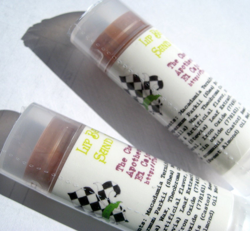 Tinted Lip Balm Num. 01 Sand Maiden - Vegan - Indie Cosmetics, Mineral Makeup