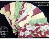 LAMINATED Cash Envelope System in Little White Flowers (10 envelopes)