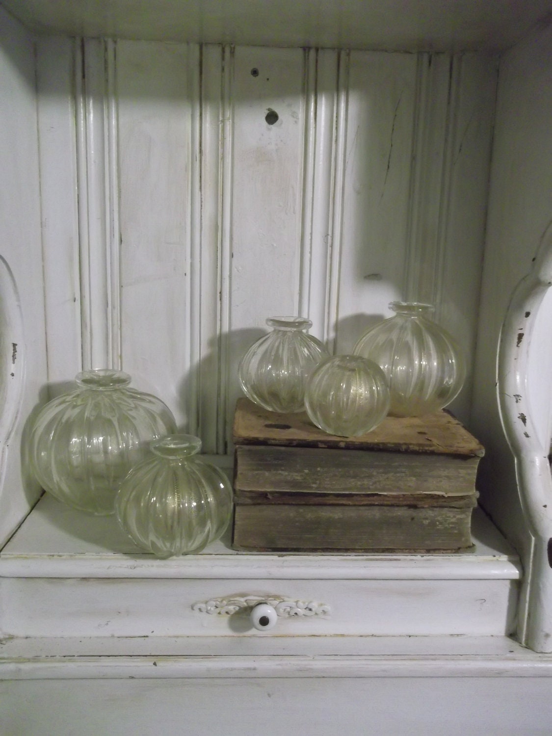 Beautiful Heavy Pumpkin Shaped Glass Globes