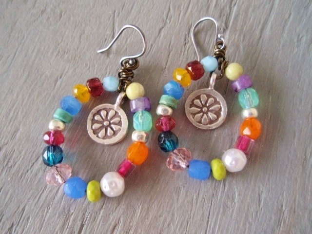 Colorful Hoop Earrings