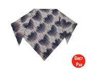 Dog bandana, pet accessories, cat collar, dog clothing: Large Ikat Pattern Scarf