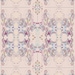 3 Sheets of Wrapping Paper - Floral Carnival Patterns on a Pale, Dusky Pink Background