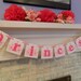 PRINCESS Party Garland Princess Birthday Party Decorations Baby Shower Decoration Photo Prop Princess Garland