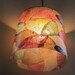 SALE - Coffee Filter Art - Ceiling Lighting Hanging Light Drum Lampshade Pendant Lighting