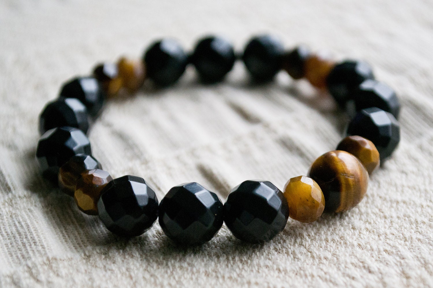 SALE - Obsidian Wrist Mala beads, Yoga Mala Beads, Mala bracelet