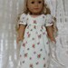 RESERVED Caroline's cool cotton paper doll dress.