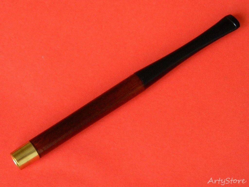 5.1" Vintage Look  Wooden REGULAR size Cigarette Holder, Fits Regular cigarettes