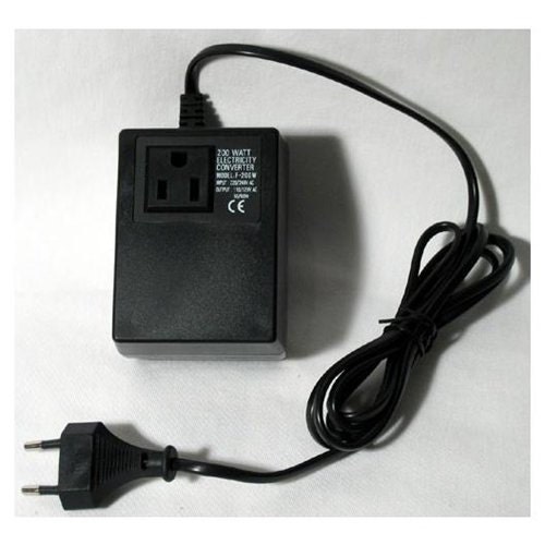 Step down transformer for converting 220 volts to 120 volts 200 watt maximum