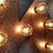 Industrial lighting On sale Vintage Metal Letter light fixture 24" marquee