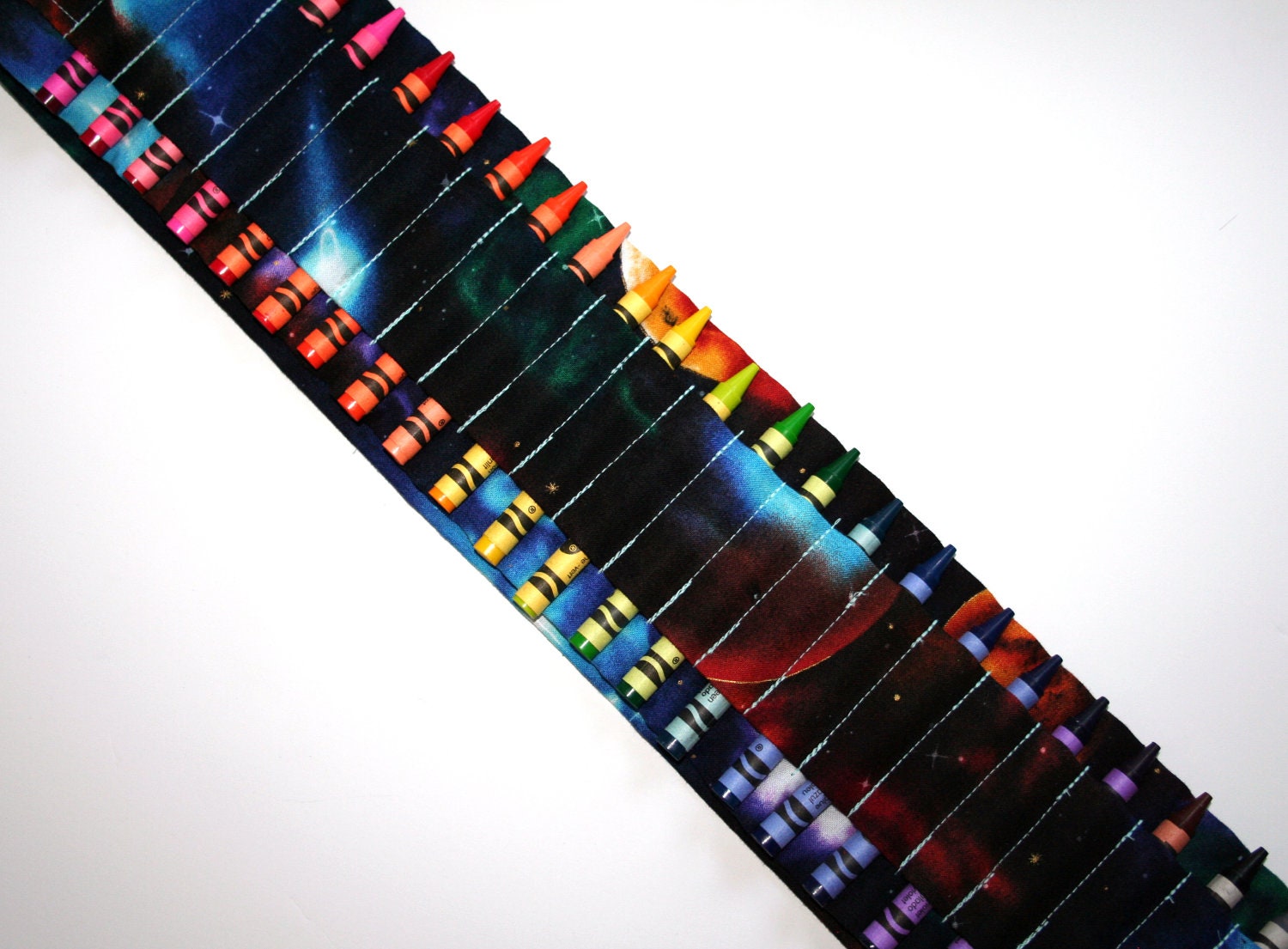 crayon ammo belt for kids -- space print