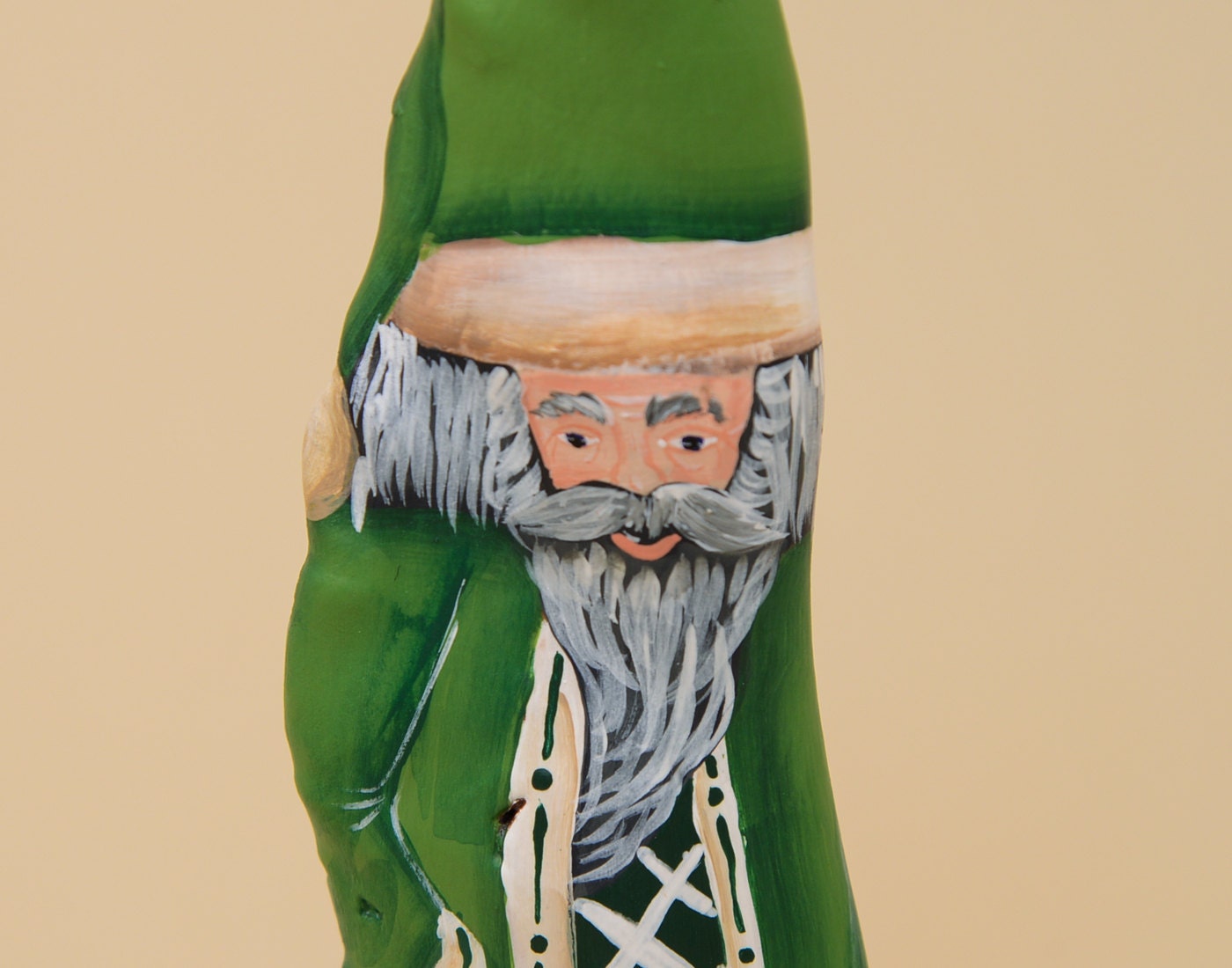 Louisiana Cypress Knee Santa With Teddy Bear