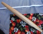 French Style Pastry Rolling Pin 12 inch Handmade Oregon Apple Hardwood Country Contemporary Kitchen Tools Kitchen Utensil Kitchen Essentials