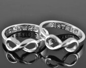 ON SALE, infinity ring, infinity knot ring, best friend ring, promise ring,personalized ring, friendship ring, sisters ring