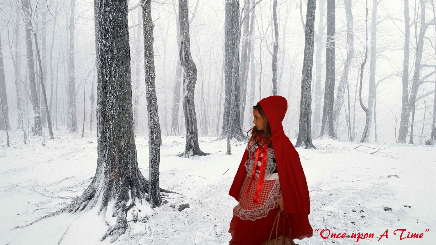 Little Red Riding Hood inspired handmade costume set for Halloween,Christmas, holiday photoprop,birthday,dress up costume
