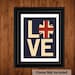British Flag, I LOVE my BRITISH Roots, Union Jack Flag, Typography 8 x 10 Print