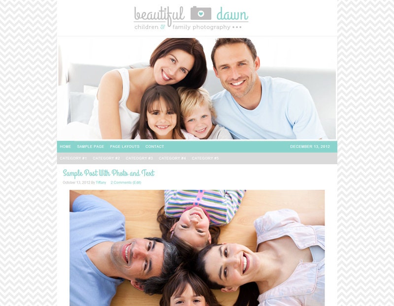 Self Hosted WordPress Photography Theme: Beautiful Dawn Theme Customization