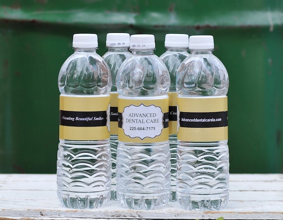 Custom Logo Water Bottle Labels - 100 Custom Labels with your business logo or design Il_570xn