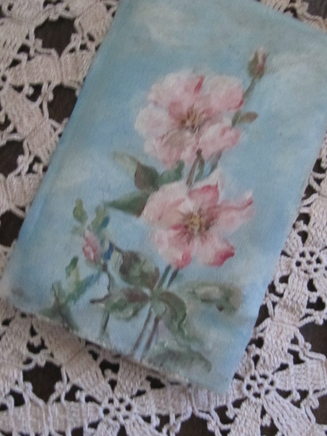 Canvas Remnant Floral Painting Frameable