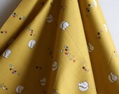 Organic "Squirrels" from the Camp Sur Collection by designer Jay-Cyn from Birch Fabric - ONE FAT QUARTER Cut