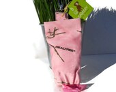 Dog pickup bag...Leash bag...Dog walk bag.. Pink realtree camo...Dog cleanup...