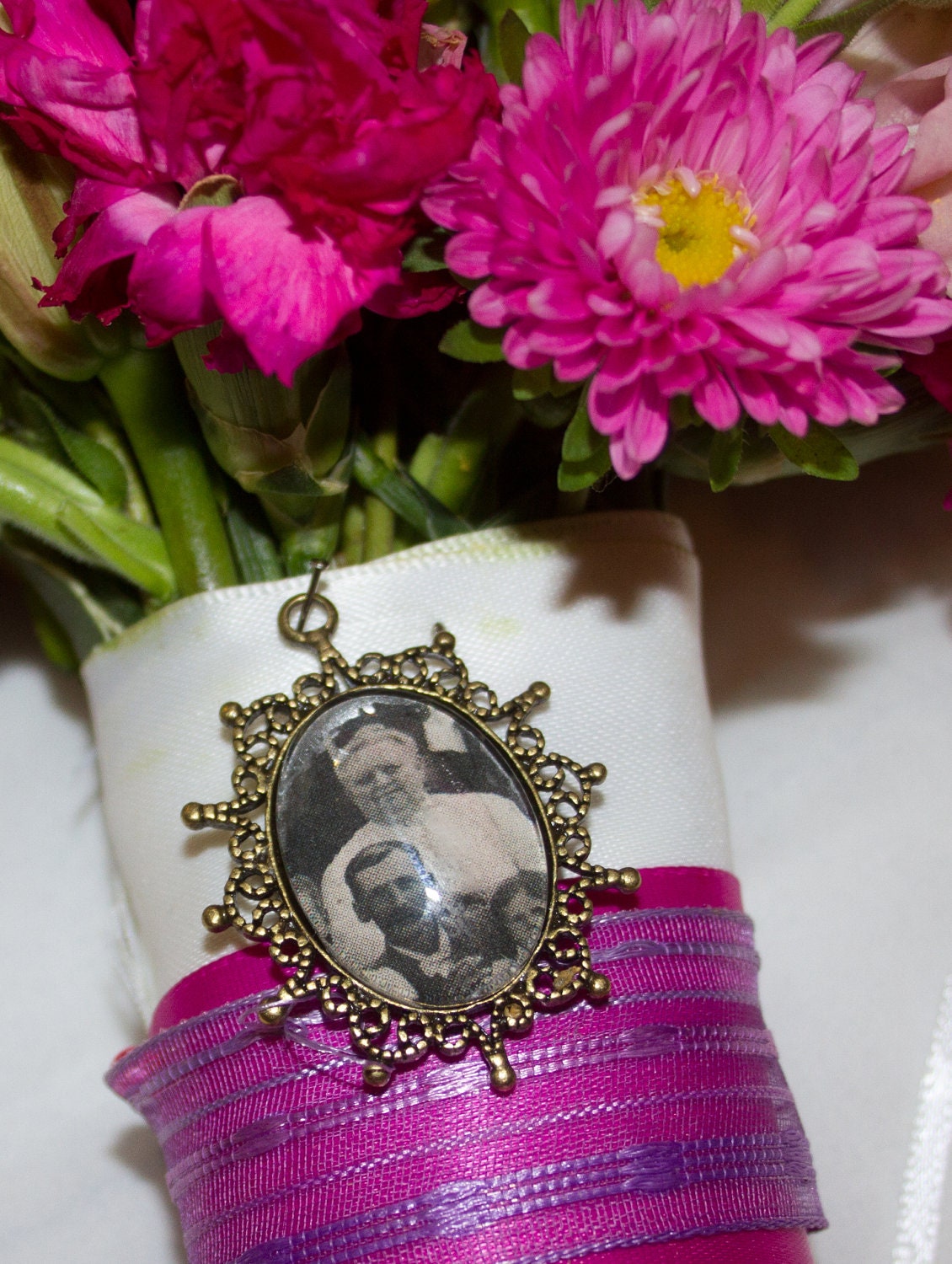 3 COMPLETE Wedding Bridal Bouquet Memory Charm Kit- for Loved ones Photos , Boutonniere, and Monograms, (Includes everything you need)